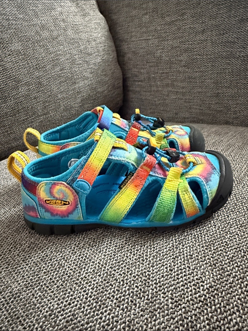 Keen Little Kids Seacamp II CNX  Tie-Dye Sandals 13C Used - Picture 8 of 17